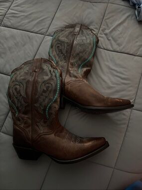 J.B. Dillon Tan Leather Western Boots